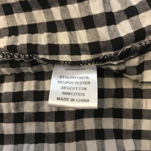 Chloe + Rene Boho Check Pattern Sleeveless Textured Maxi Dress Size M - Picture 8 of 12